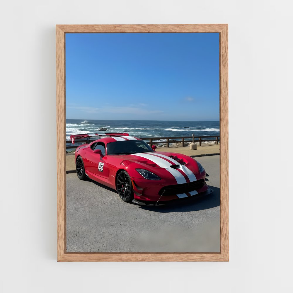 Poster Viper Sur La Plage – affiche Dodge (vue 4)
